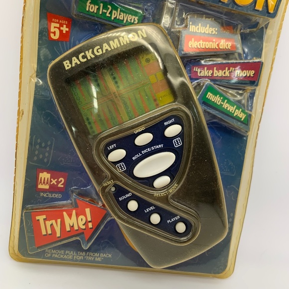 Vintage Pavilion Backgammon Digital Handheld Game Sealed Untested - Picture 2 of 8